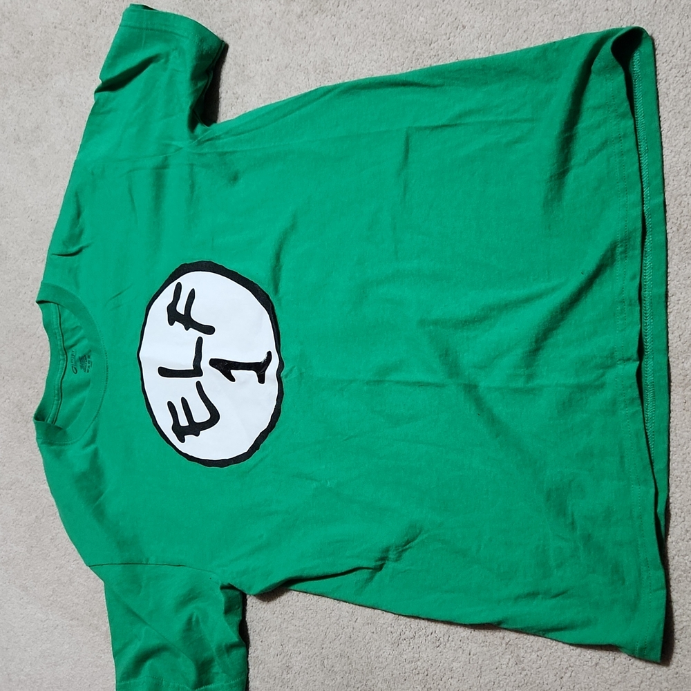 Green Adult Elf 1 T-Shirt - large